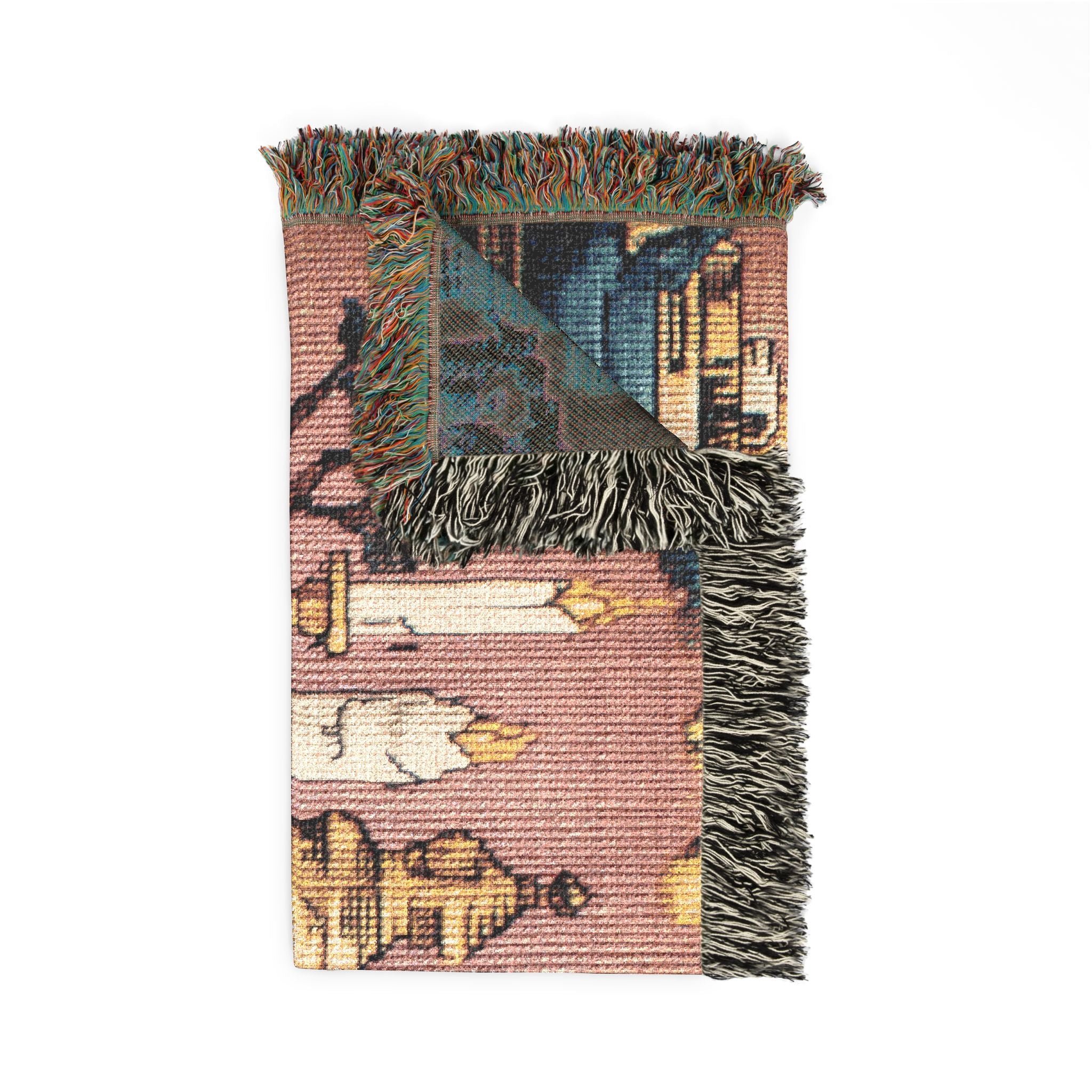 Altar of Crows and Candlelight - Woven Blanket,  Southern Gothic Folk Horror Throw