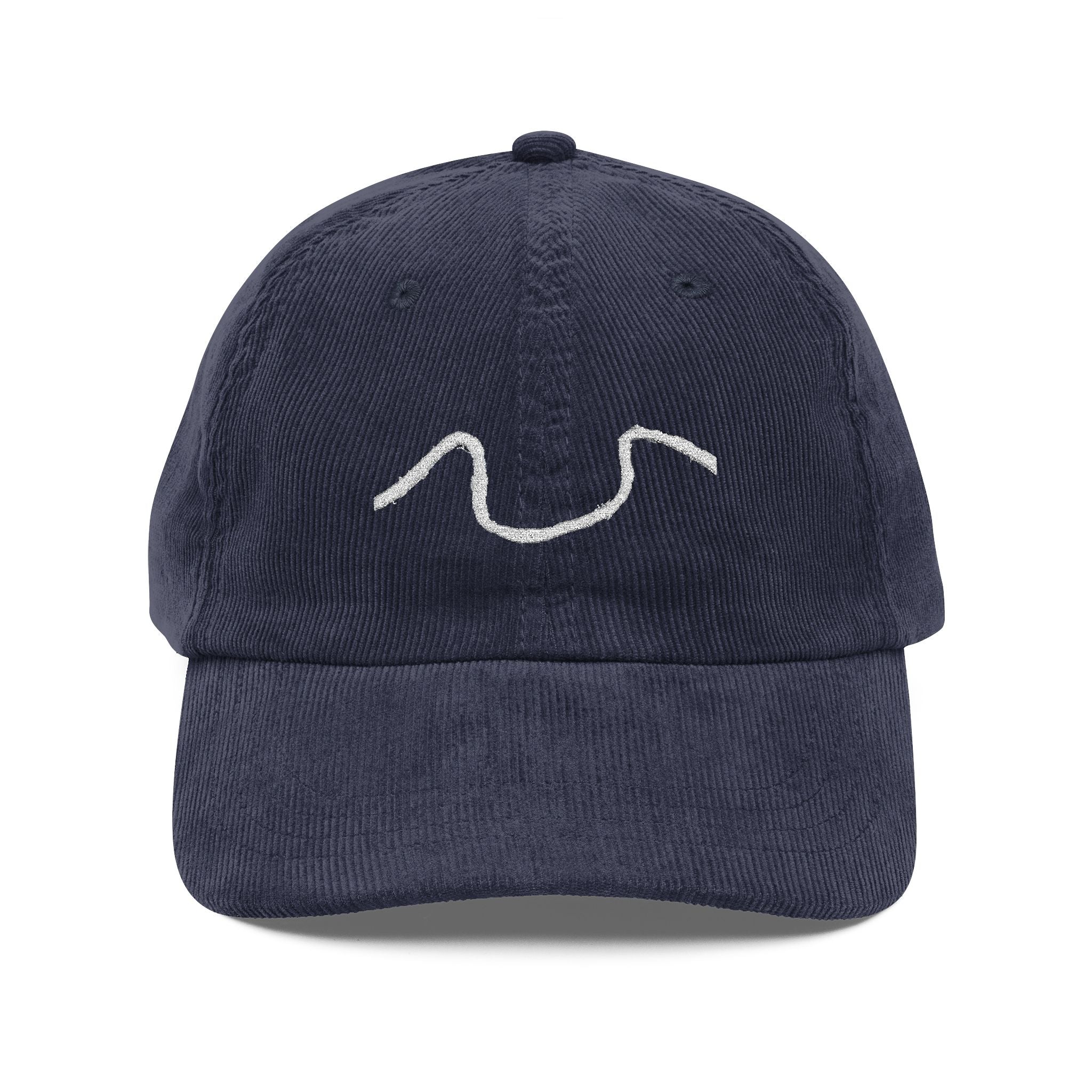 MISS RIVER - Embroidered Corduroy Cap Vintage Corduroy Cap | New Orleans Map Hat
