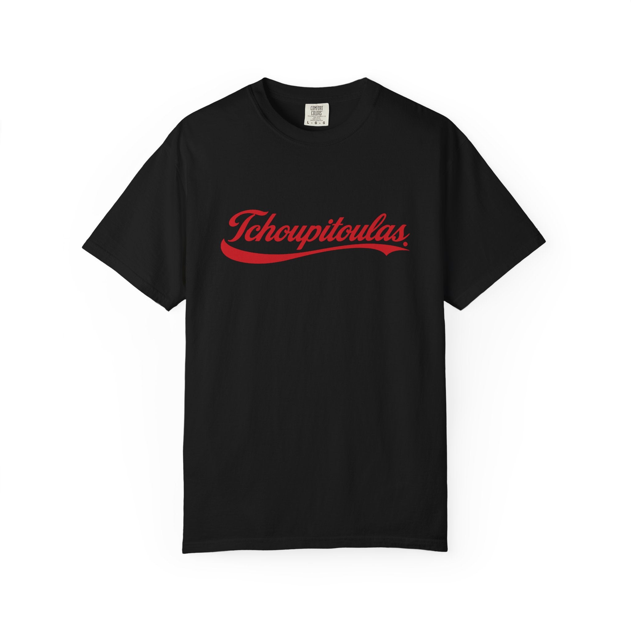 Cold Drink - Tchoupitoulas RED | White Tee with Red text