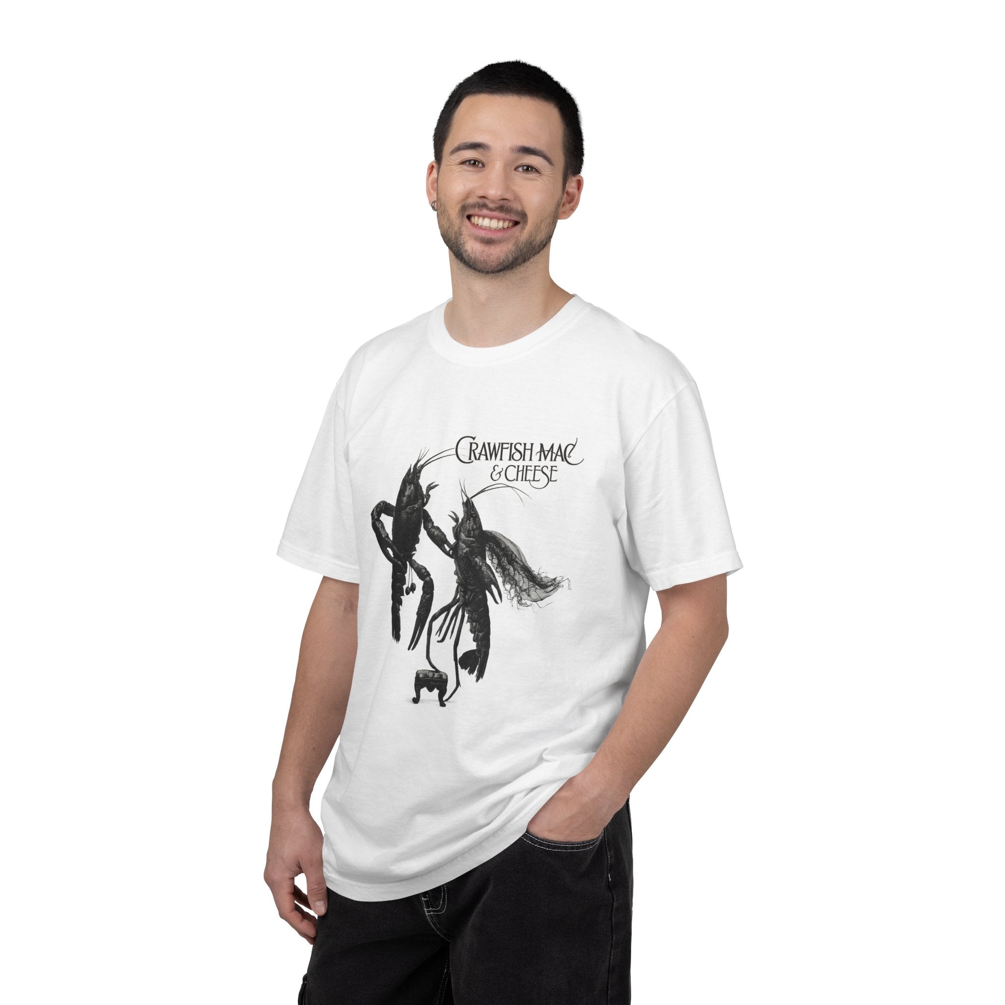 Crawfish Mac & Cheese T-shirt | Gothic Crawfish Illustration