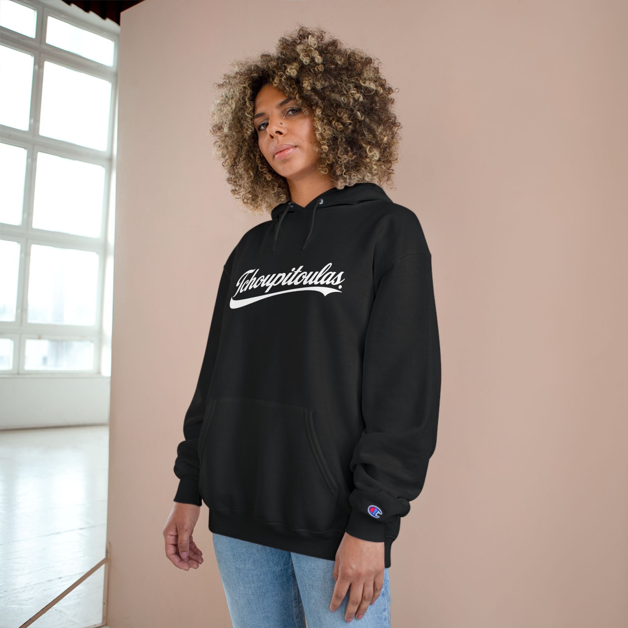 Tchoupitoulas Hoodie - New Orleans Street Name Sweatshirt Vintage Script Logo Style NOLA Streetwear Pullover