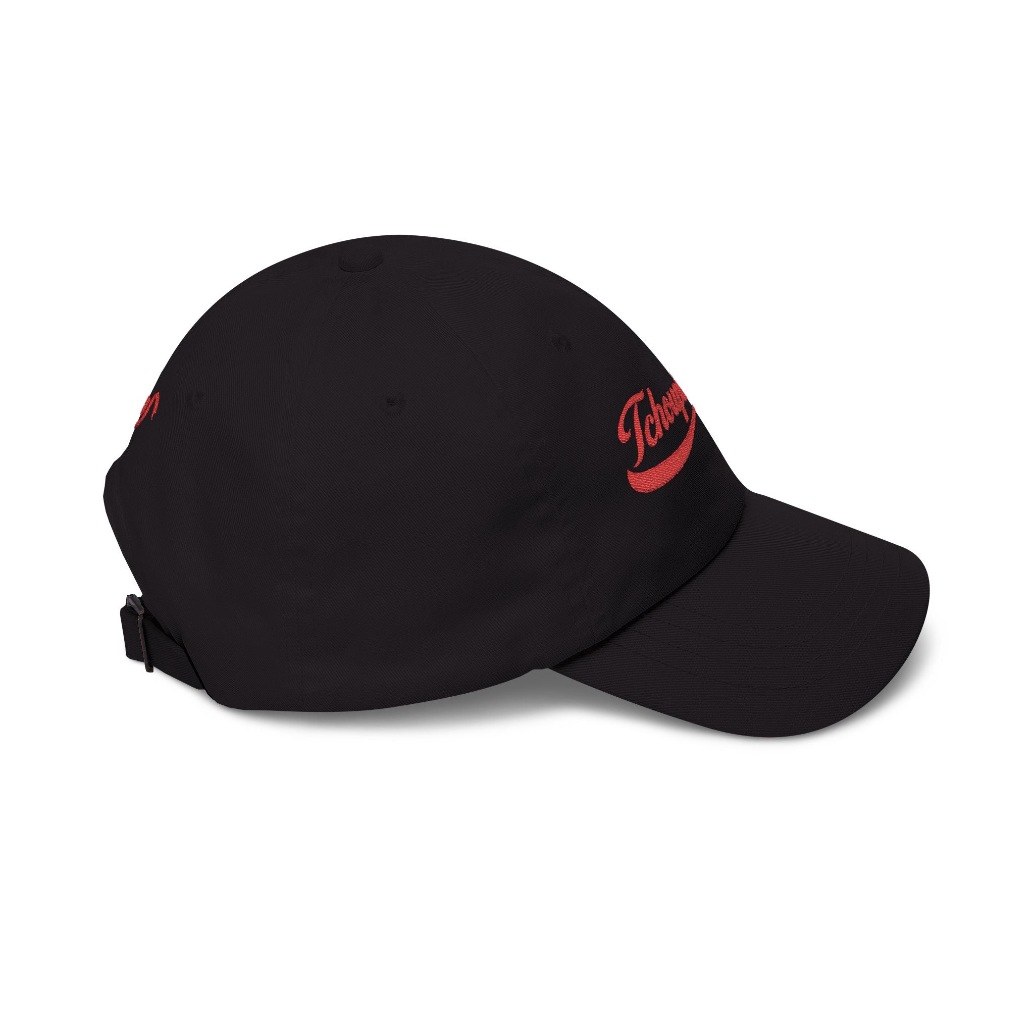 Cold Drink - Tchoupitoulas- BLACK Dad Hat | Vintage New Orleans Script Cap | embroidered baseball hat