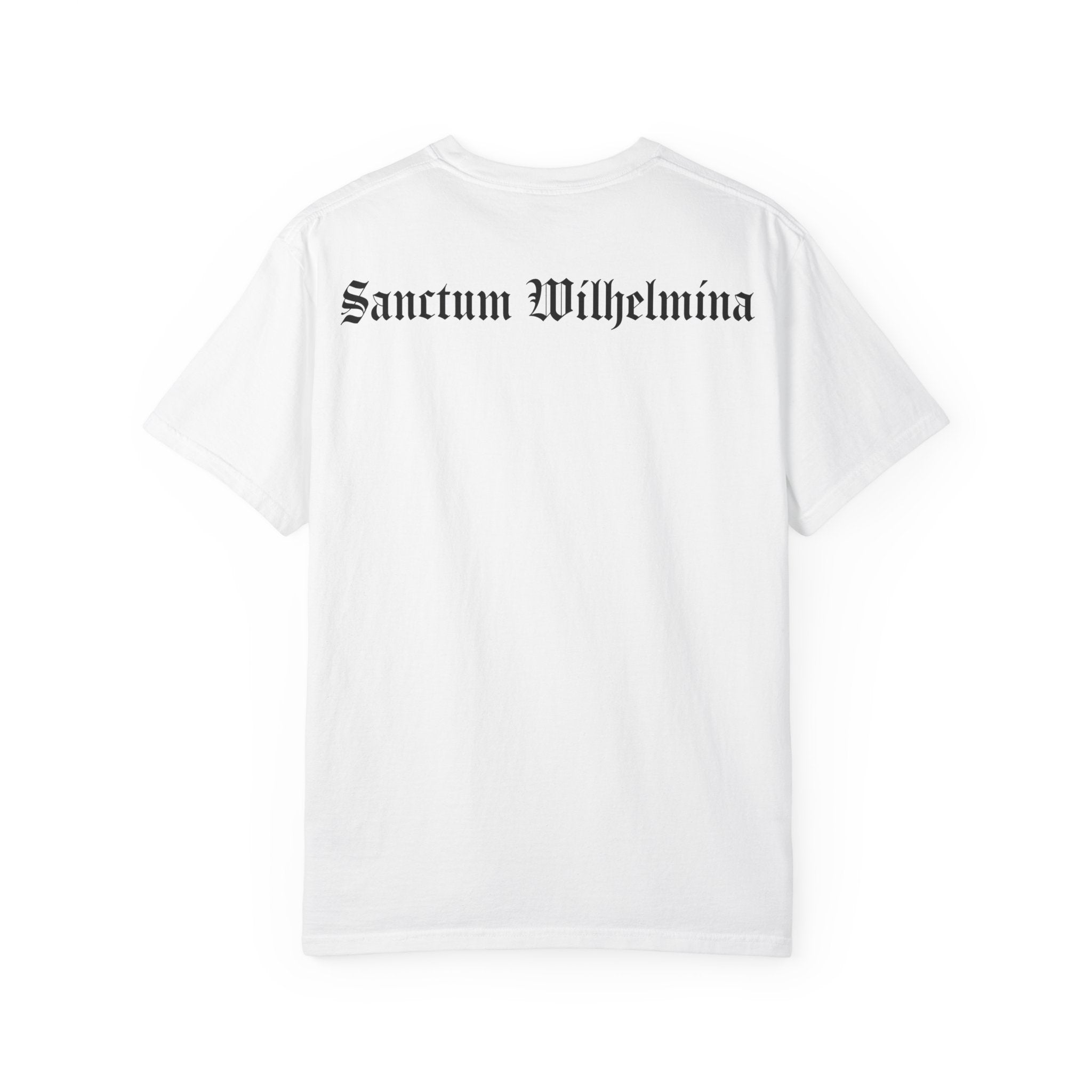 Local Corporate Thieves - Band Parody Tshirt | Double-Sided Print, Sanctum Wilhelmina Gothic Back