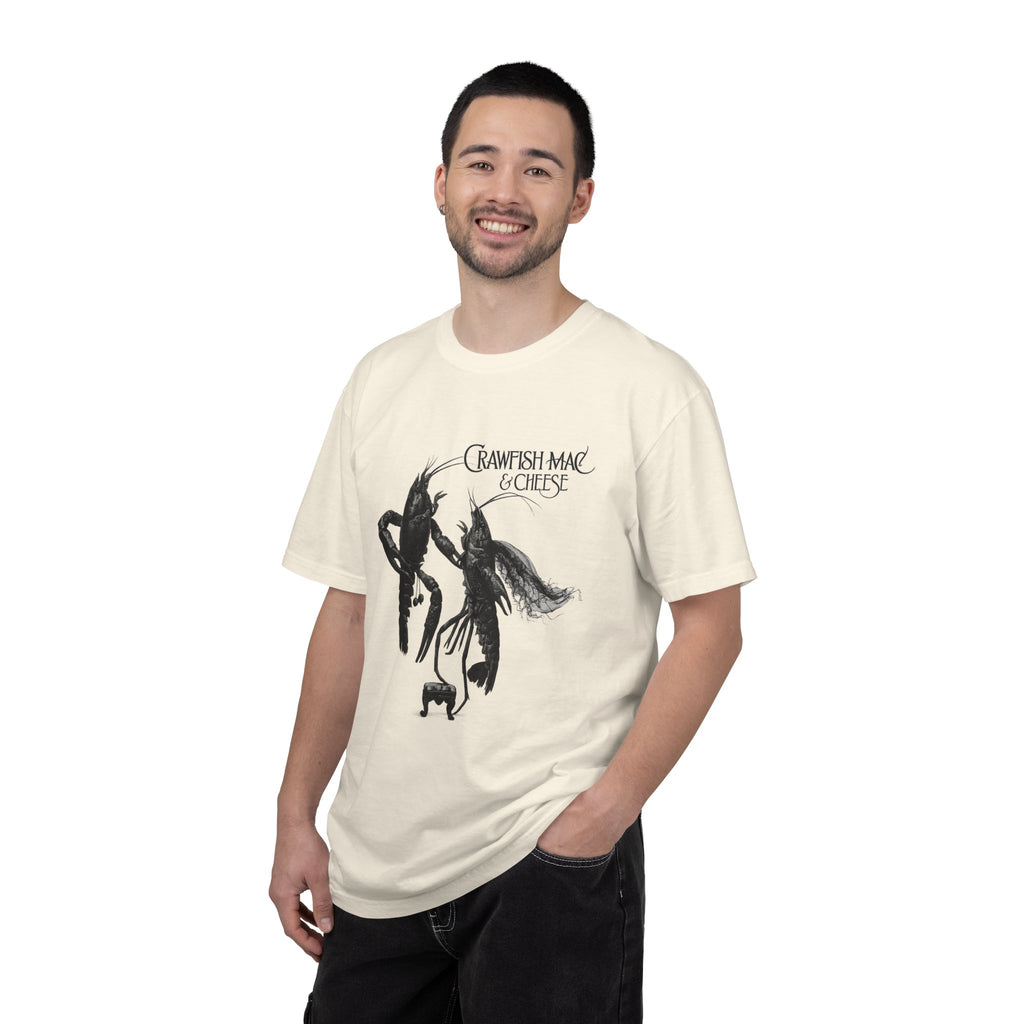 Crawfish Mac & Cheese T-shirt | Gothic Crawfish Illustration