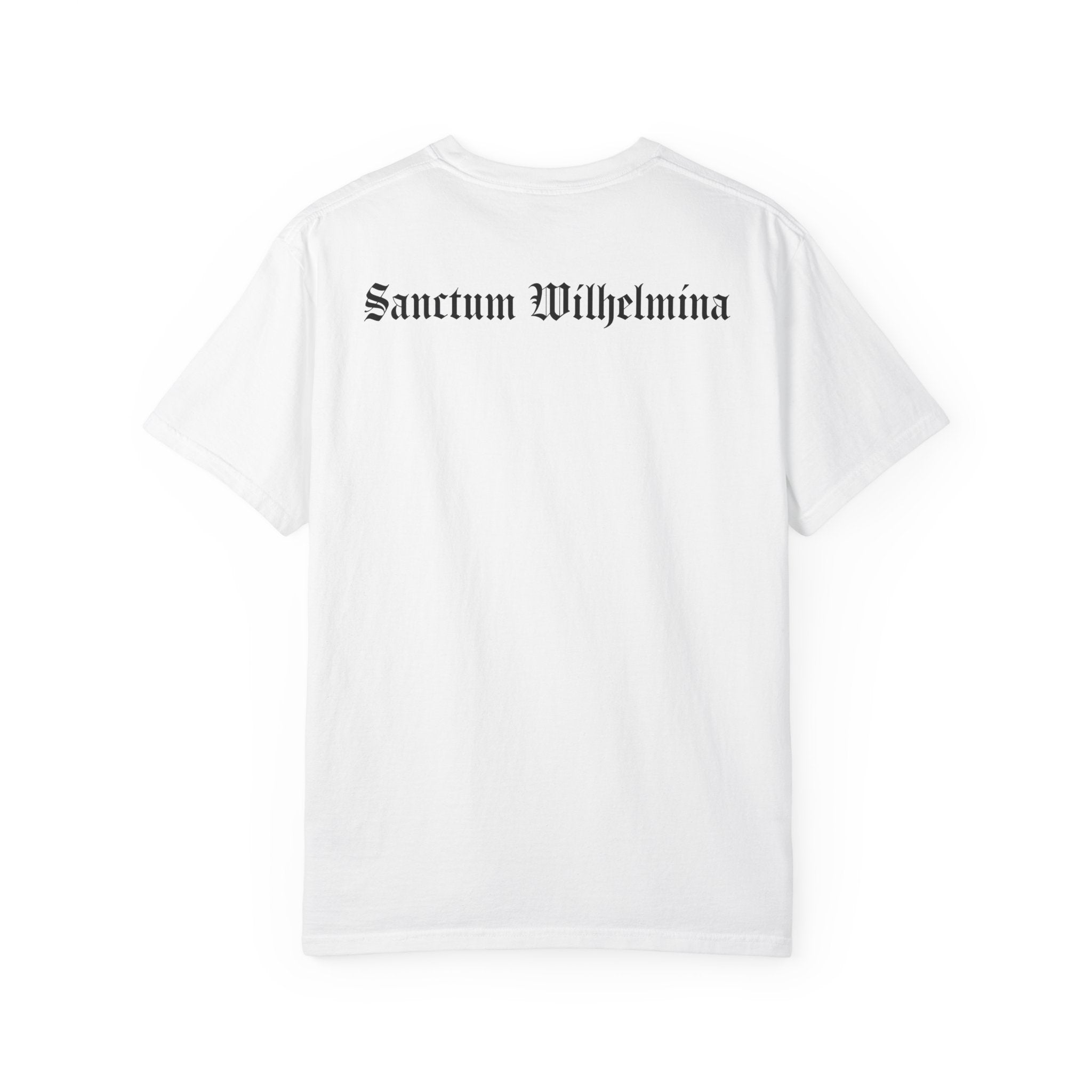 Local Corporate Thieves - Band Parody Tshirt | Double-Sided Print, Sanctum Wilhelmina Gothic Back