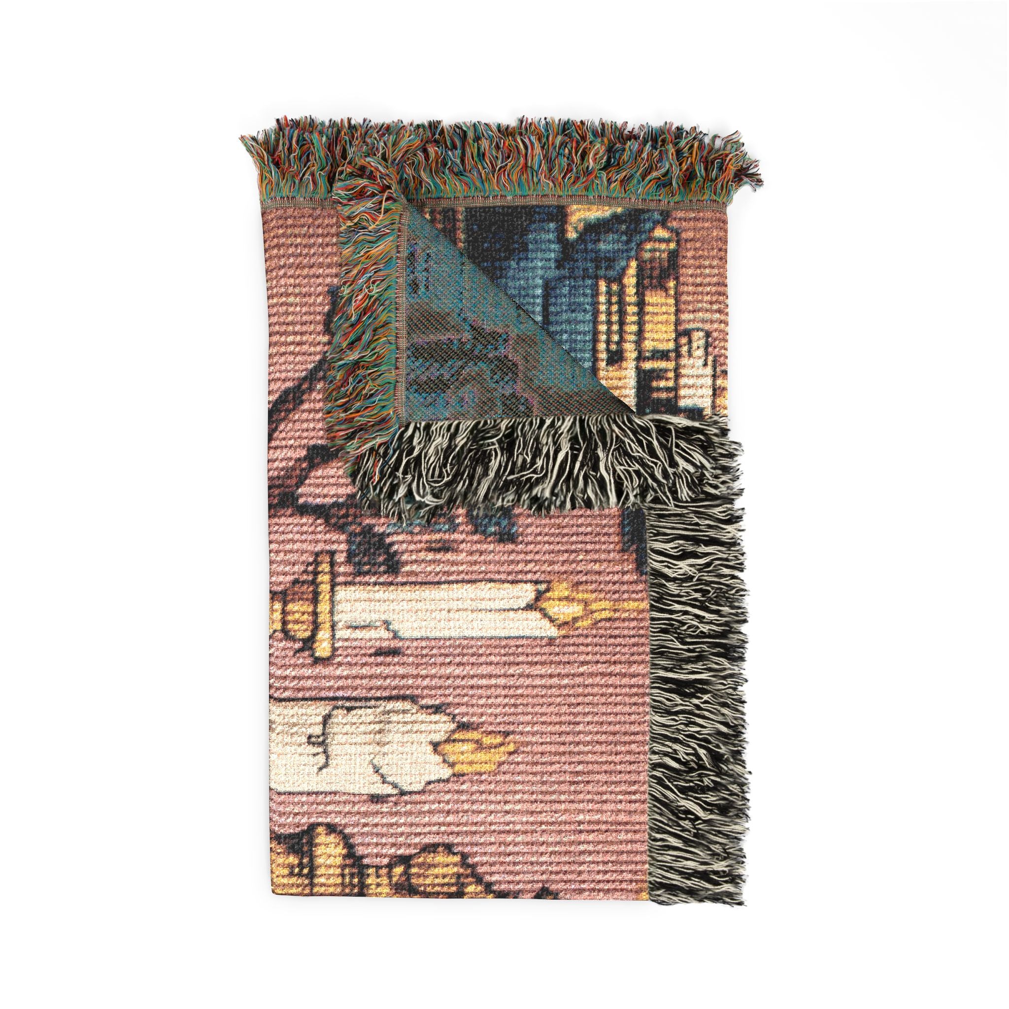 Altar of Crows and Candlelight - Woven Blanket,  Southern Gothic Folk Horror Throw