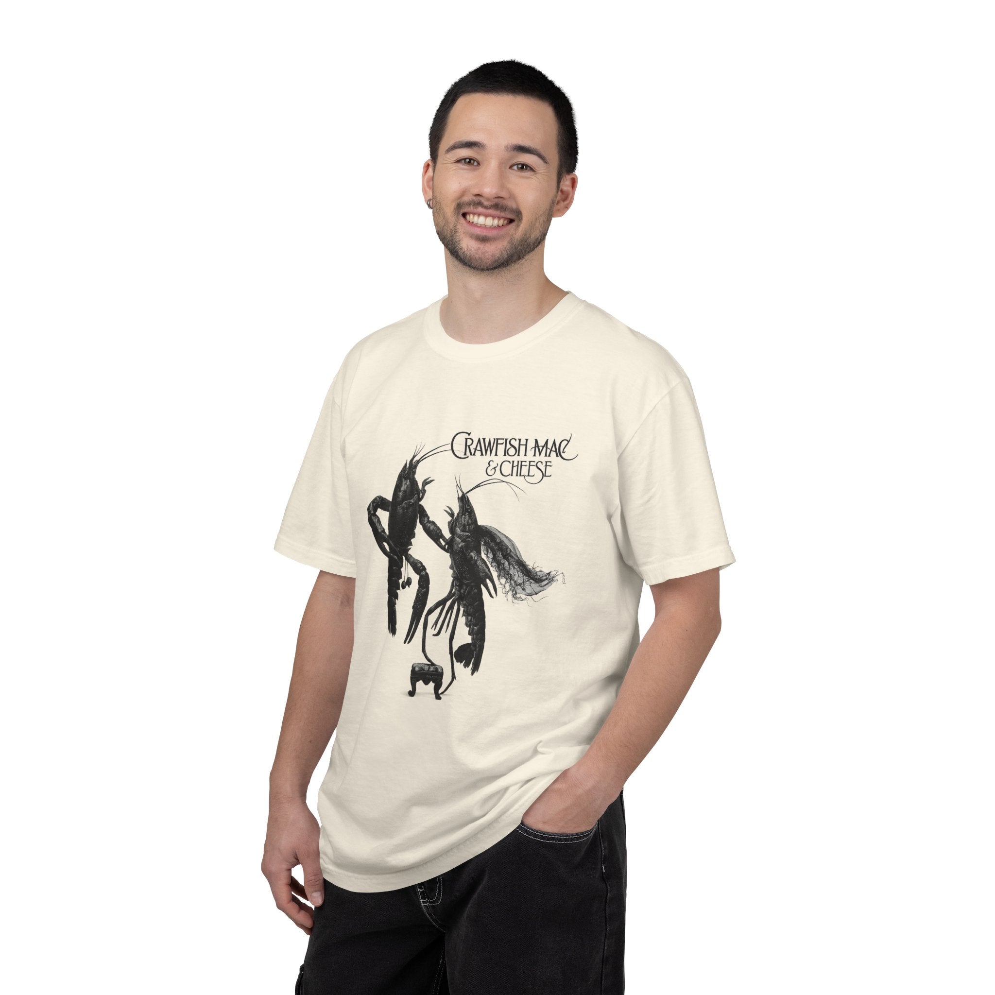 Crawfish Mac & Cheese T-shirt | Gothic Crawfish Illustration