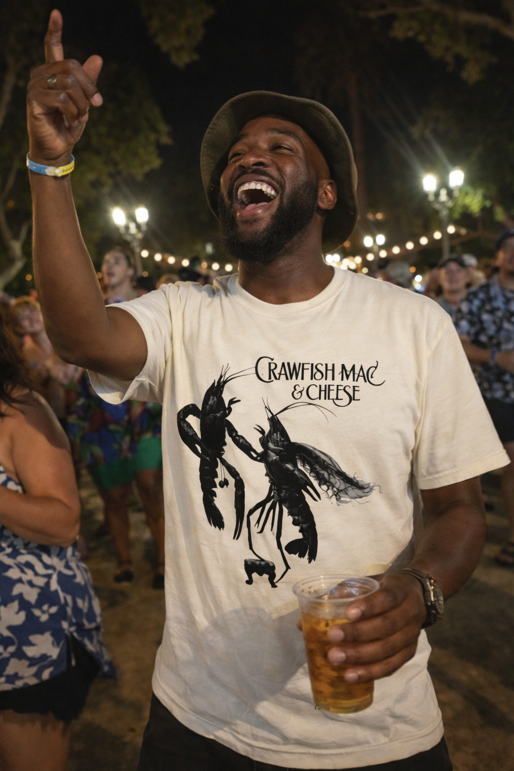 Crawfish Mac & Cheese T-shirt | Gothic Crawfish Illustration