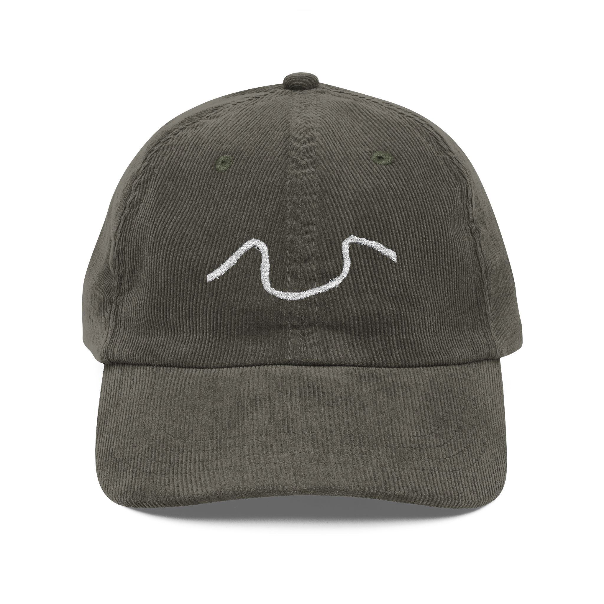 MISS RIVER - Embroidered Corduroy Cap Vintage Corduroy Cap | New Orleans Map Hat