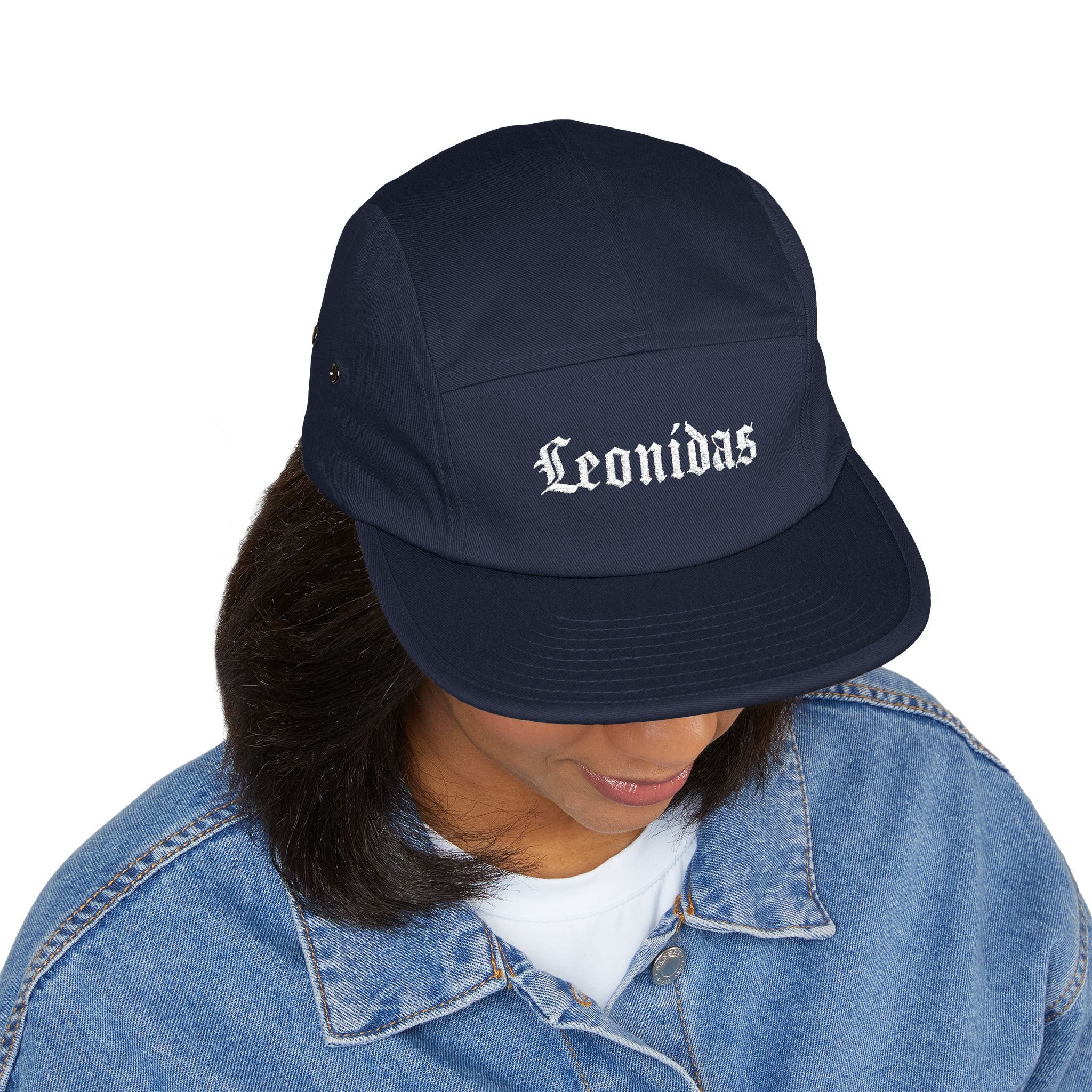 Leonidas  - New Orleans Neighborhood Embroidered 5-Panel Cap — Gothic Lettering
