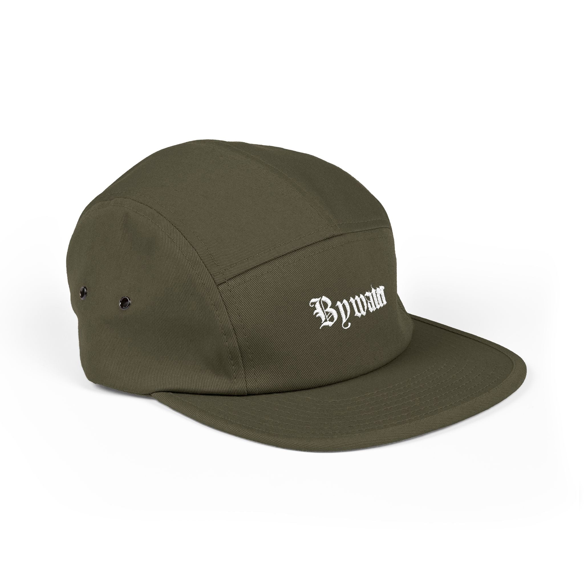 Bywater - New Orleans Neighborhood Embroidered 5-Panel Cap — Gothic Lettering