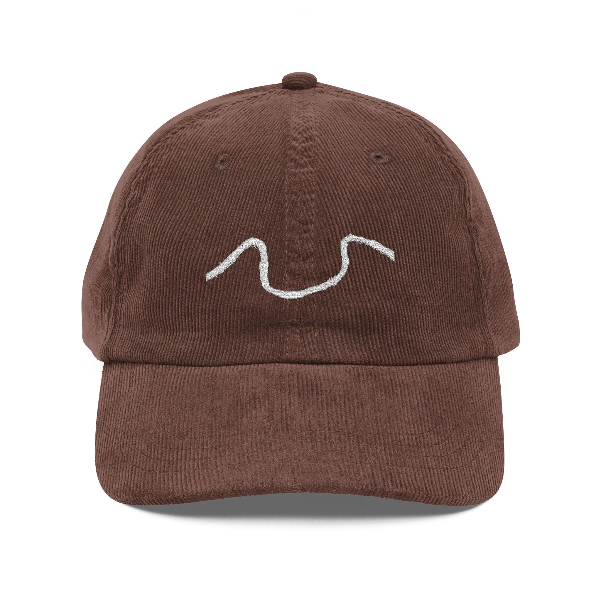 MISS RIVER - Embroidered Corduroy Cap Vintage Corduroy Cap | New Orleans Map Hat