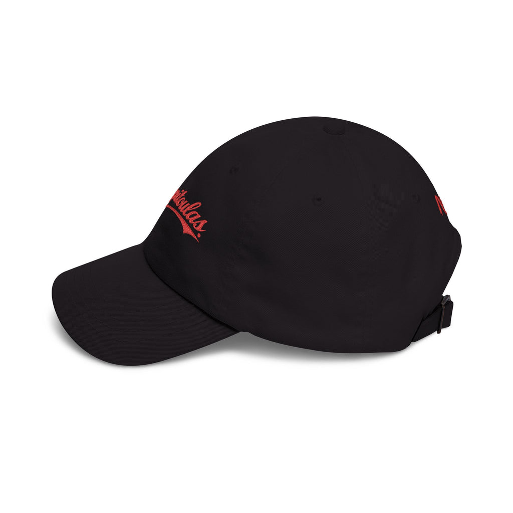 Cold Drink - Tchoupitoulas- BLACK Dad Hat | Vintage New Orleans Script Cap | embroidered baseball hat