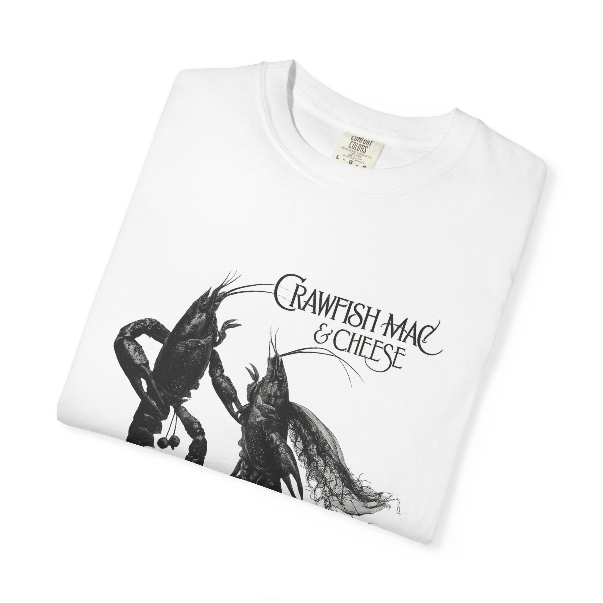 Crawfish Mac & Cheese T-shirt | Gothic Crawfish Illustration