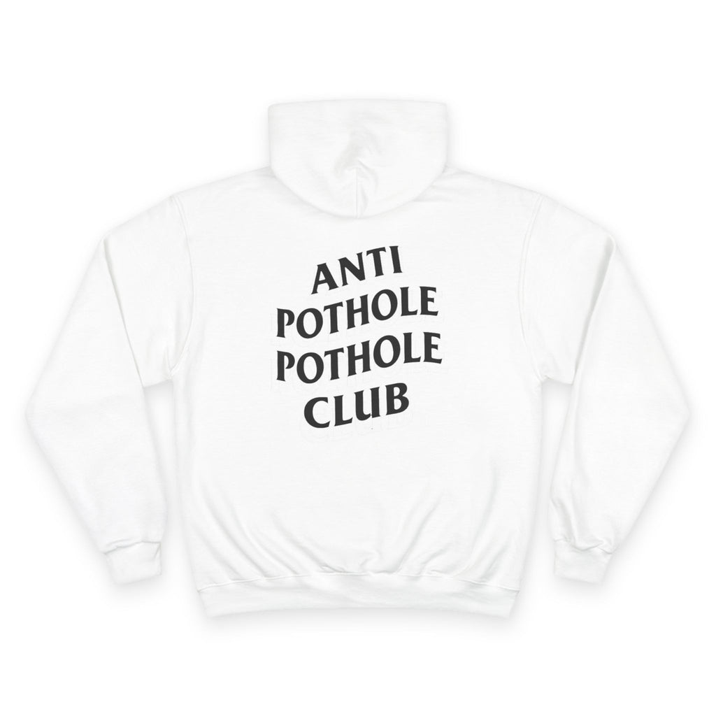 Anti Pothole Pothole Club - Hoodie Funny Streetwear Pullover Urban City Humor Sweatshirt Minimal Graphic Champion brand Hoodie