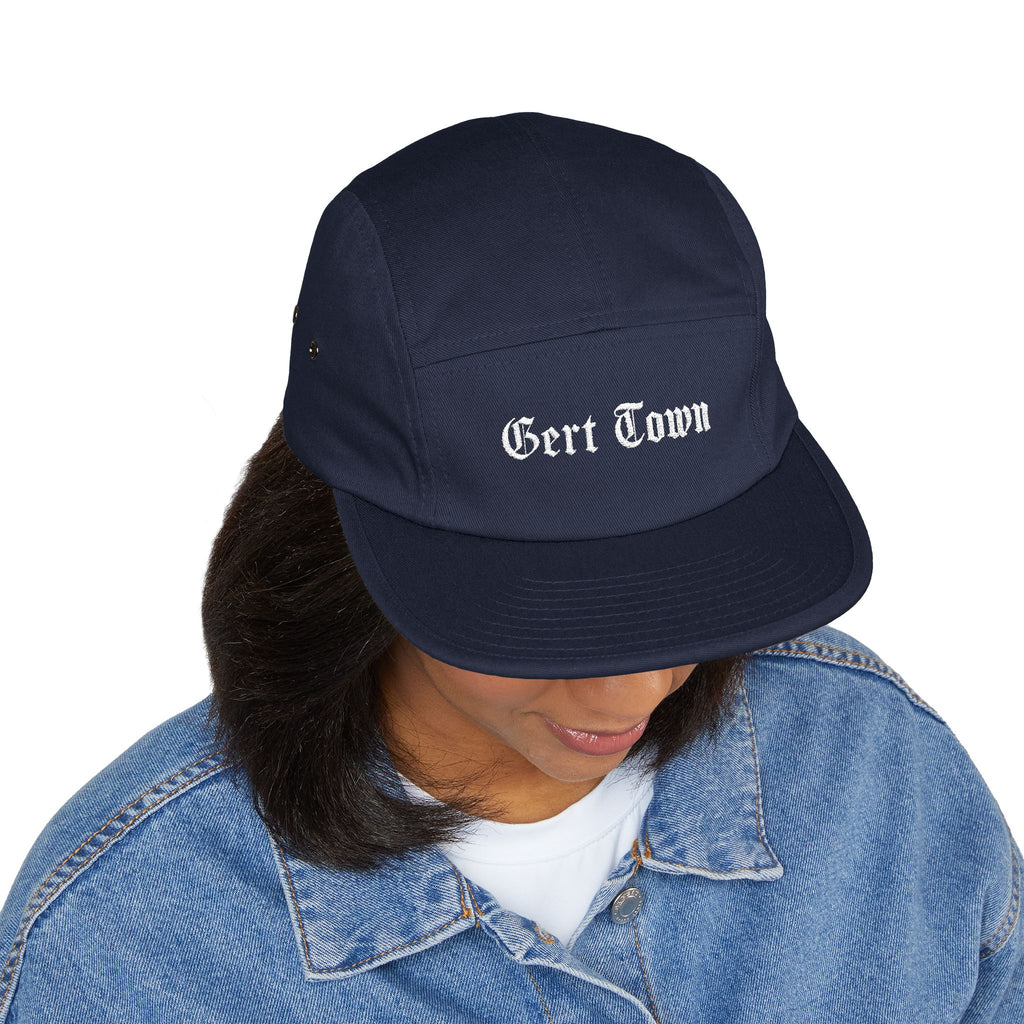 Gert Town - New Orleans Neighborhood Embroidered 5-Panel Cap — Gothic Lettering
