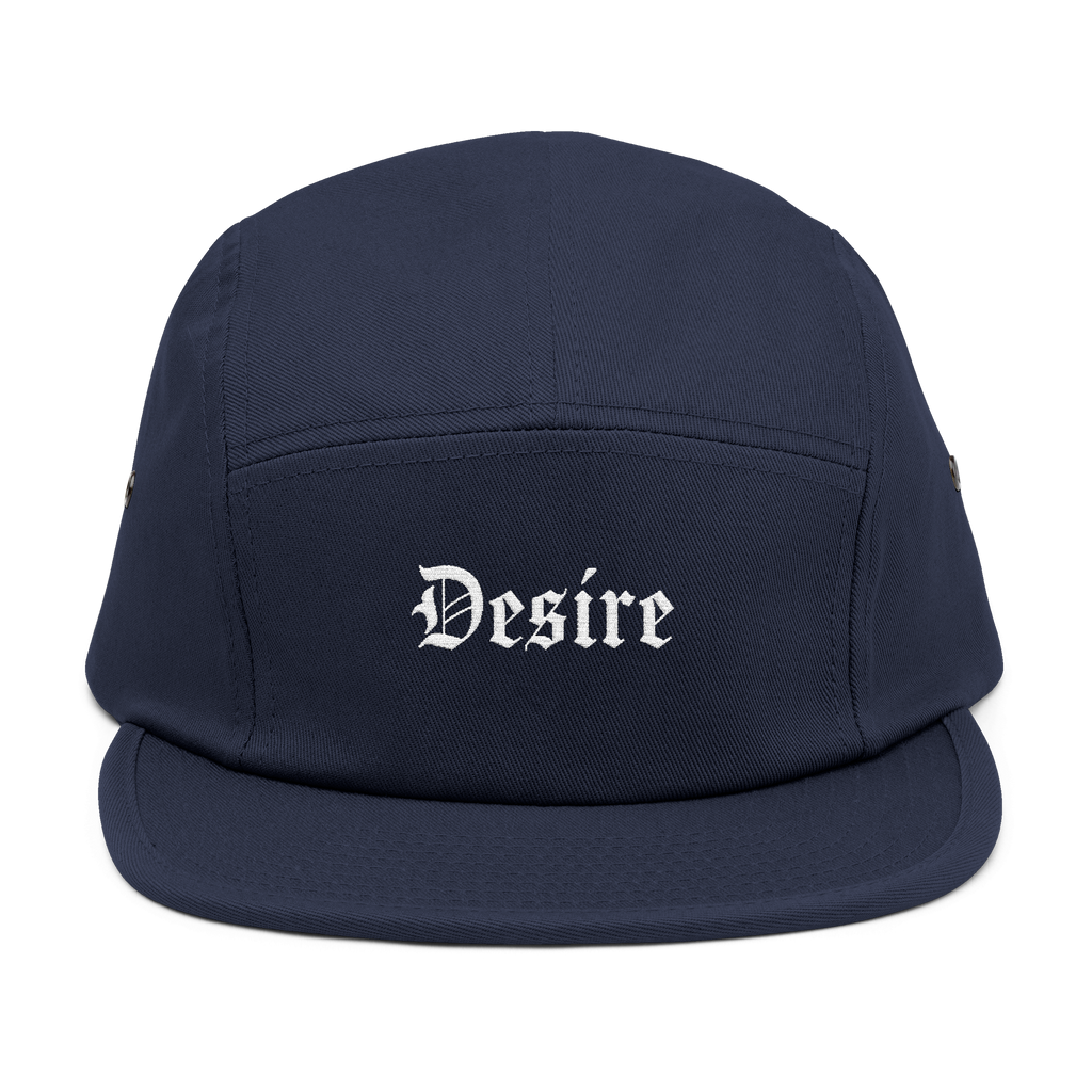 Desire - New Orleans Neighborhood Embroidered 5-Panel Cap — Gothic Lettering