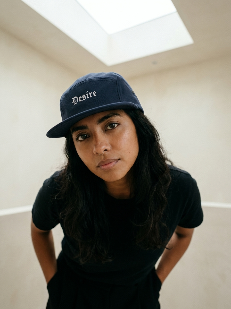 Desire - New Orleans Neighborhood Embroidered 5-Panel Cap — Gothic Lettering